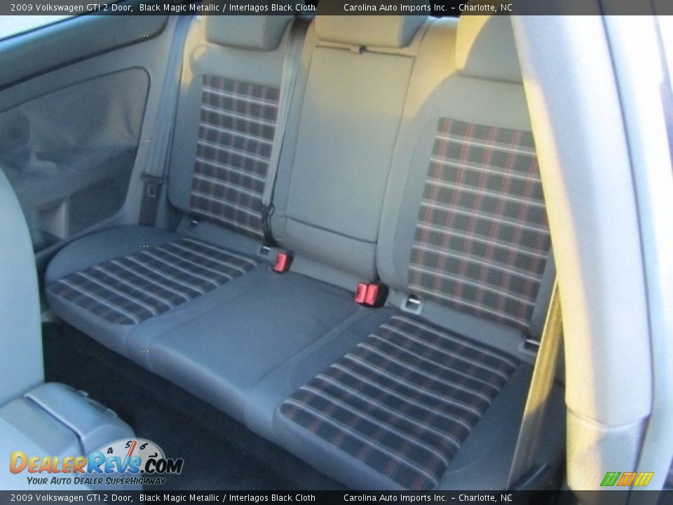 2009 Volkswagen GTI 2 Door Black Magic Metallic / Interlagos Black Cloth Photo #19
