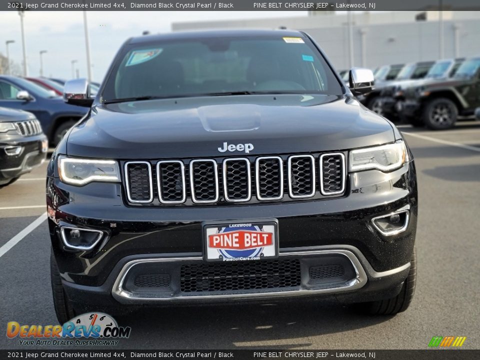 2021 Jeep Grand Cherokee Limited 4x4 Diamond Black Crystal Pearl / Black Photo #3