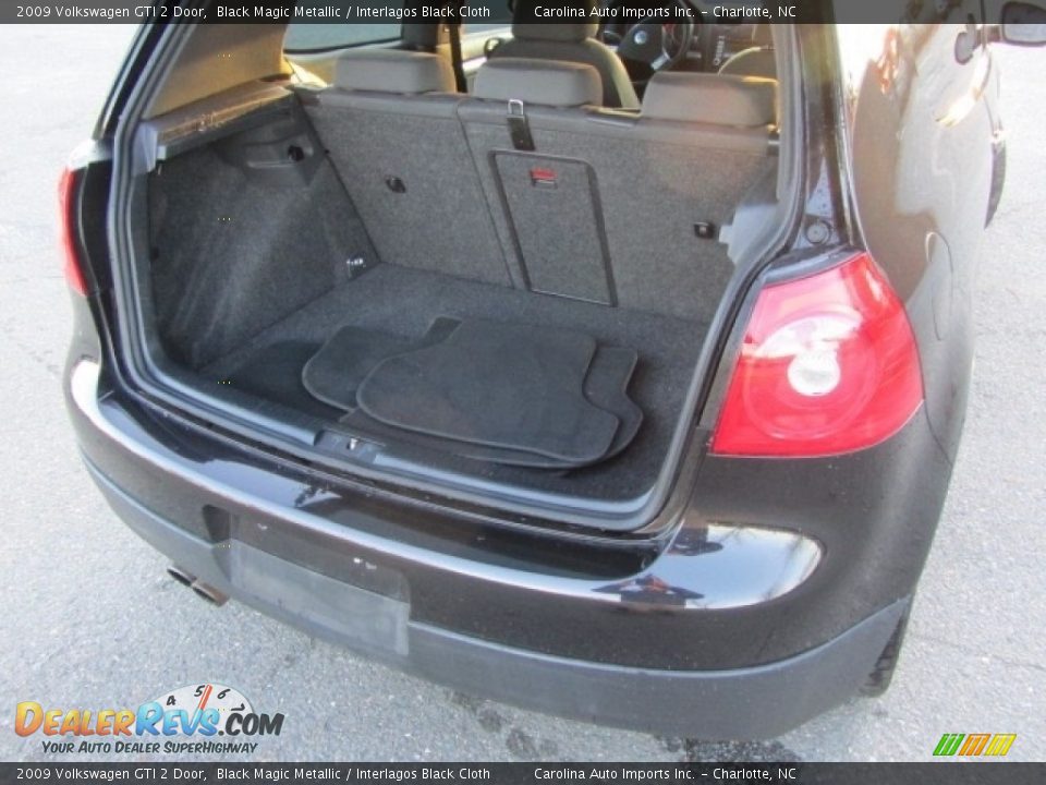 2009 Volkswagen GTI 2 Door Black Magic Metallic / Interlagos Black Cloth Photo #20