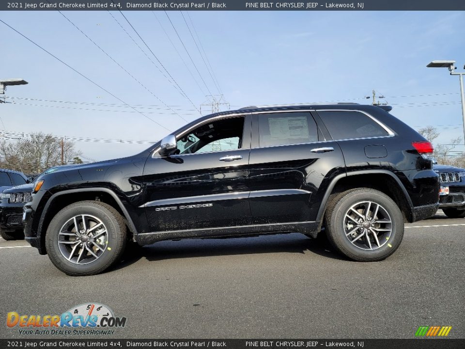 2021 Jeep Grand Cherokee Limited 4x4 Diamond Black Crystal Pearl / Black Photo #4