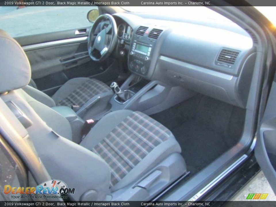 2009 Volkswagen GTI 2 Door Black Magic Metallic / Interlagos Black Cloth Photo #21