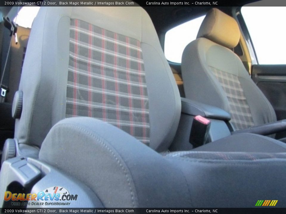 2009 Volkswagen GTI 2 Door Black Magic Metallic / Interlagos Black Cloth Photo #22