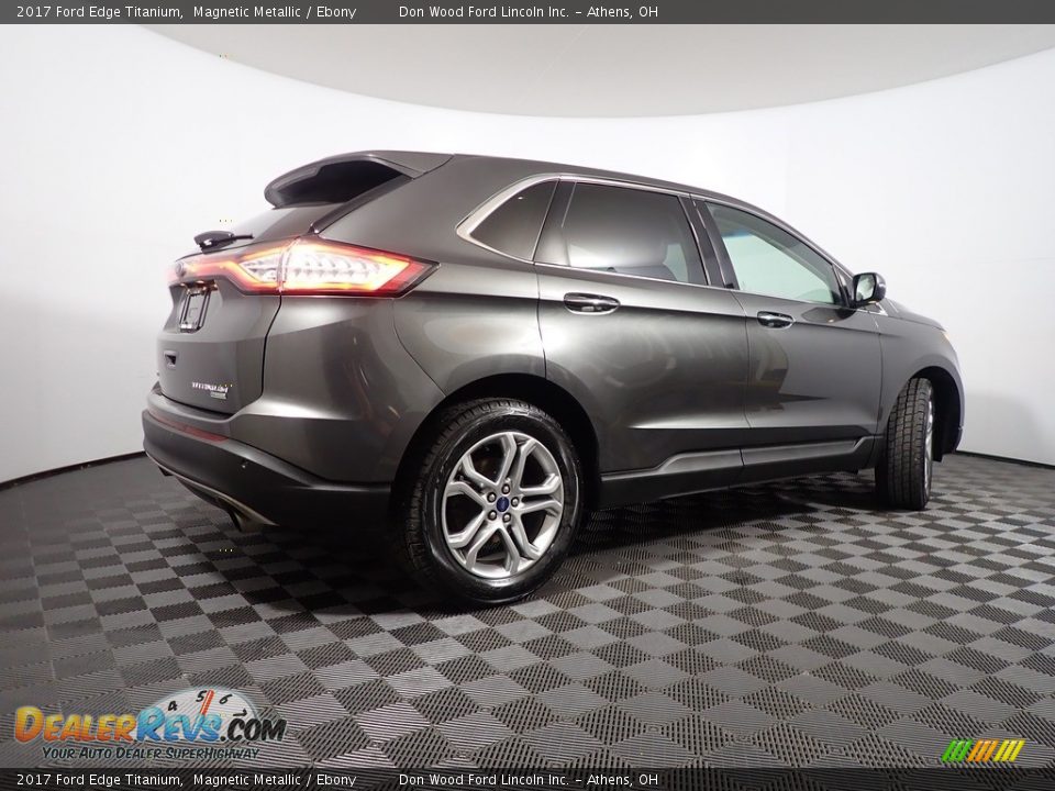 2017 Ford Edge Titanium Magnetic Metallic / Ebony Photo #14