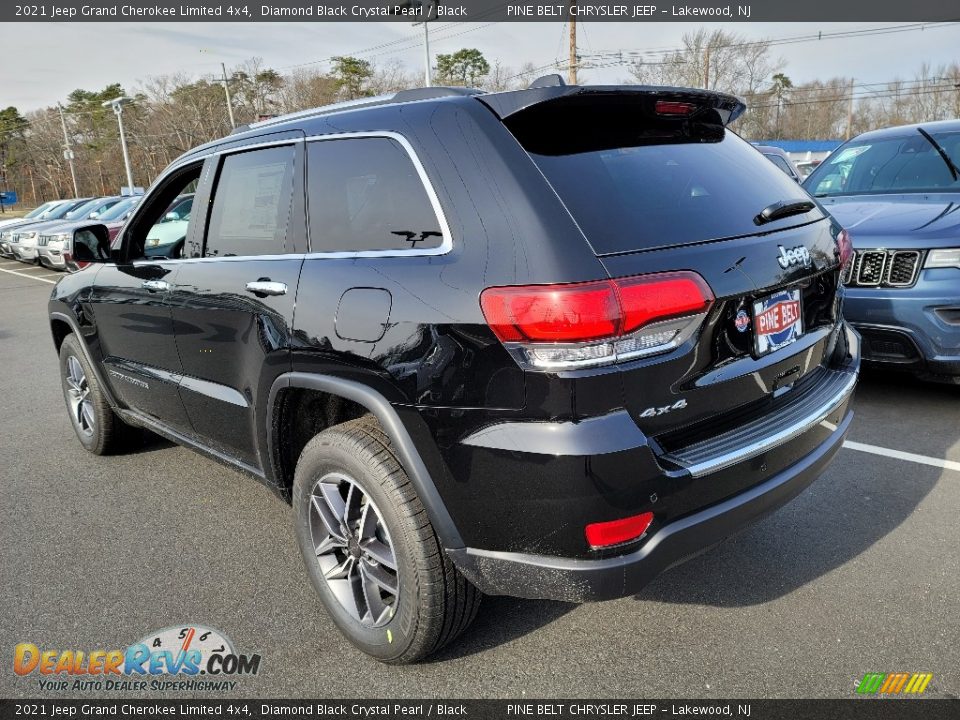 2021 Jeep Grand Cherokee Limited 4x4 Diamond Black Crystal Pearl / Black Photo #6