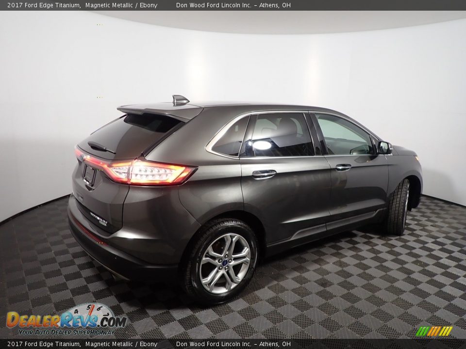 2017 Ford Edge Titanium Magnetic Metallic / Ebony Photo #15