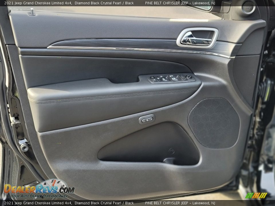 2021 Jeep Grand Cherokee Limited 4x4 Diamond Black Crystal Pearl / Black Photo #12
