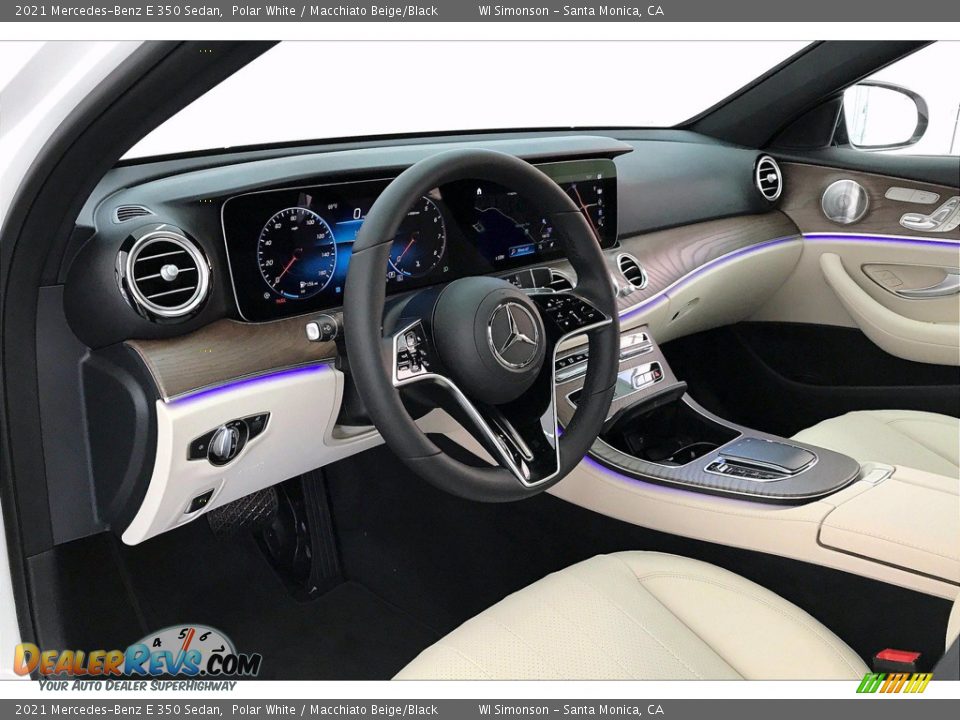 2021 Mercedes-Benz E 350 Sedan Polar White / Macchiato Beige/Black Photo #4
