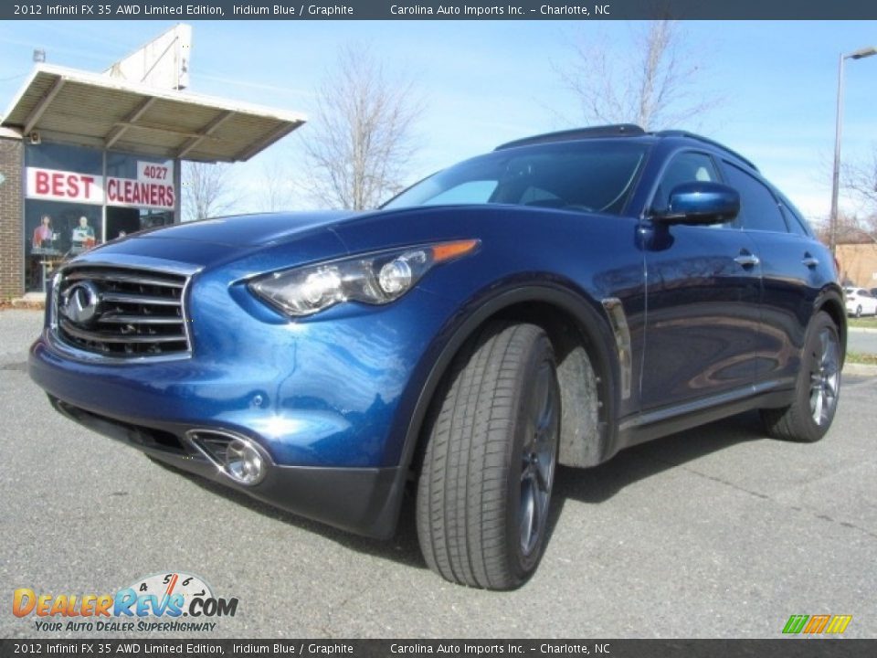 2012 Infiniti FX 35 AWD Limited Edition Iridium Blue / Graphite Photo #6