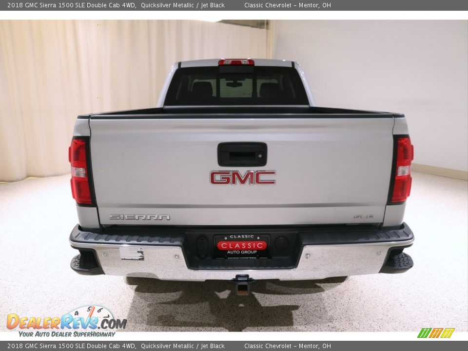 2018 GMC Sierra 1500 SLE Double Cab 4WD Quicksilver Metallic / Jet Black Photo #18