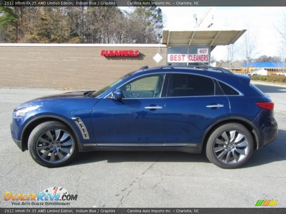 2012 Infiniti FX 35 AWD Limited Edition Iridium Blue / Graphite Photo #7