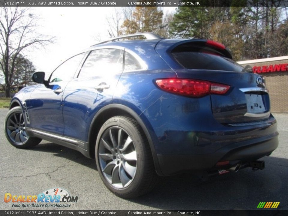 2012 Infiniti FX 35 AWD Limited Edition Iridium Blue / Graphite Photo #8