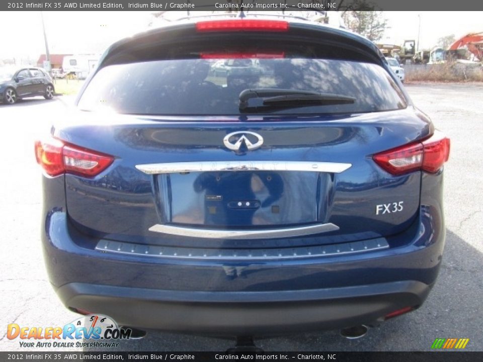 2012 Infiniti FX 35 AWD Limited Edition Iridium Blue / Graphite Photo #9