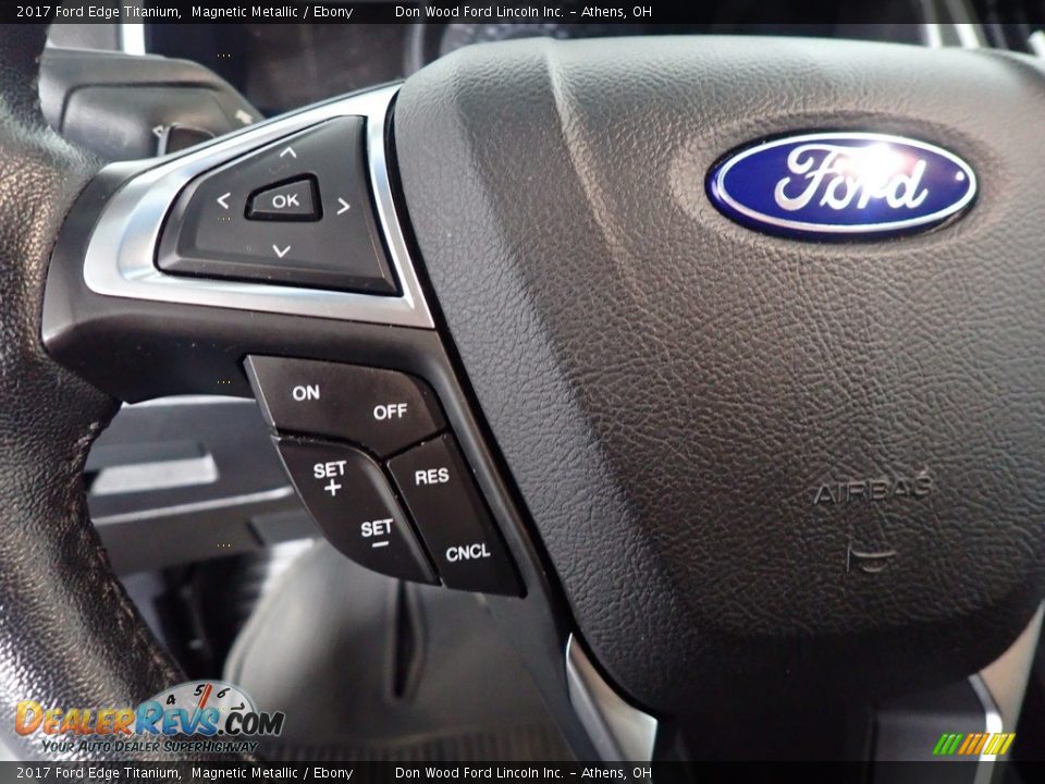 2017 Ford Edge Titanium Magnetic Metallic / Ebony Photo #26