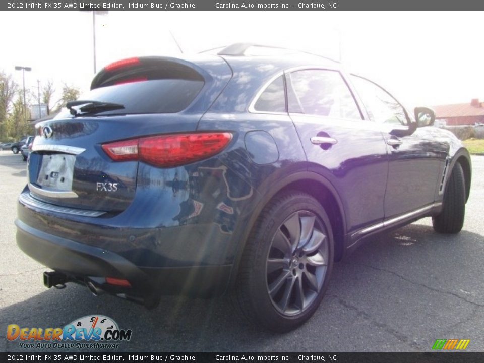 2012 Infiniti FX 35 AWD Limited Edition Iridium Blue / Graphite Photo #10