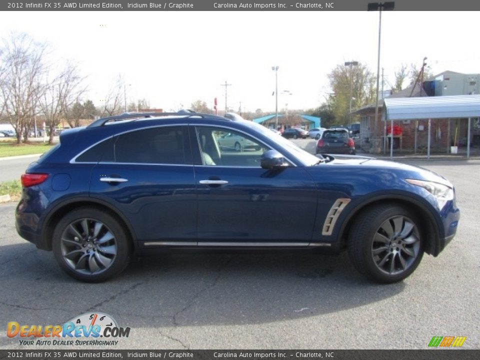 2012 Infiniti FX 35 AWD Limited Edition Iridium Blue / Graphite Photo #11