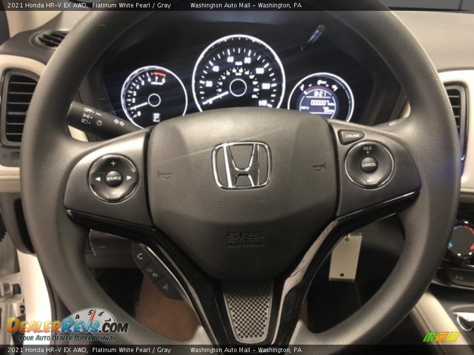 2021 Honda HR-V EX AWD Platinum White Pearl / Gray Photo #12