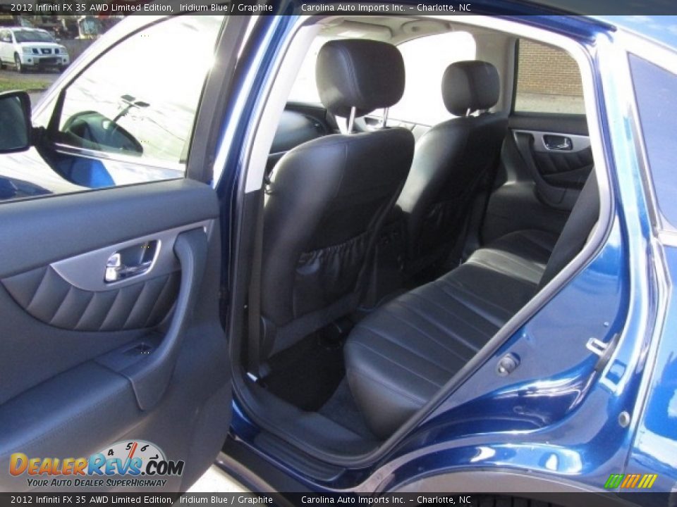 2012 Infiniti FX 35 AWD Limited Edition Iridium Blue / Graphite Photo #20