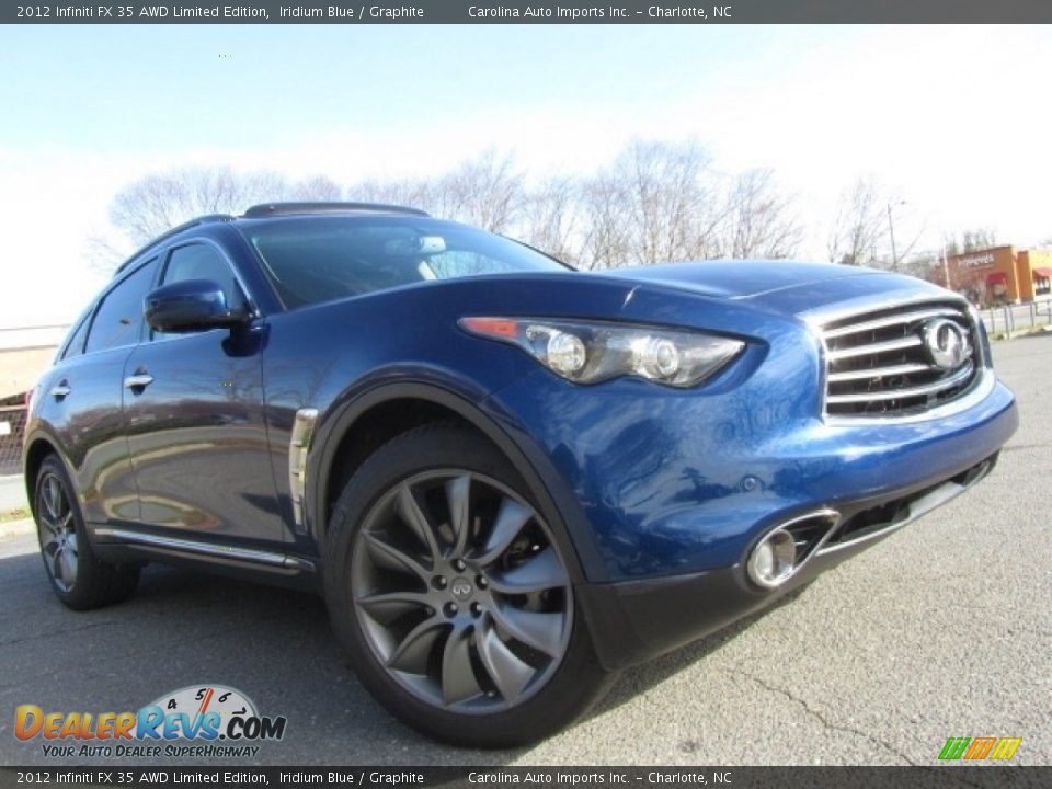 2012 Infiniti FX 35 AWD Limited Edition Iridium Blue / Graphite Photo #28