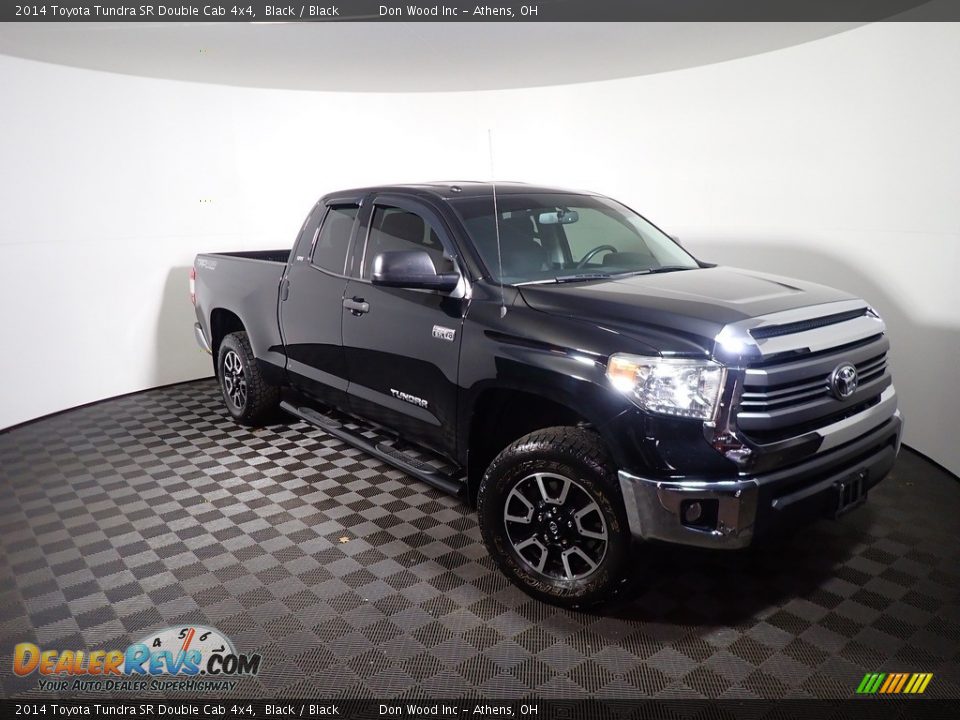 2014 Toyota Tundra SR Double Cab 4x4 Black / Black Photo #2