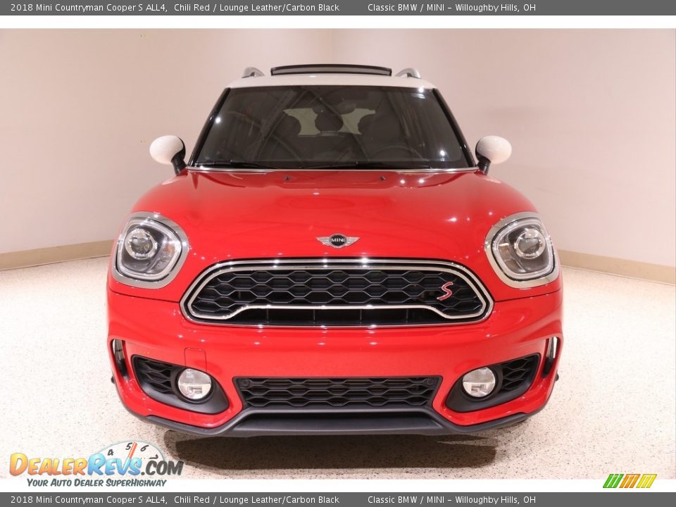 2018 Mini Countryman Cooper S ALL4 Chili Red / Lounge Leather/Carbon Black Photo #2