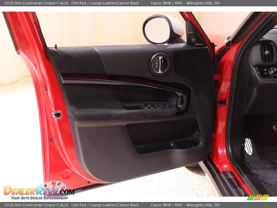 2018 Mini Countryman Cooper S ALL4 Chili Red / Lounge Leather/Carbon Black Photo #4
