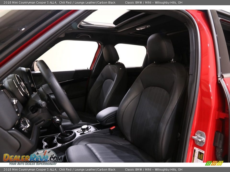 2018 Mini Countryman Cooper S ALL4 Chili Red / Lounge Leather/Carbon Black Photo #5