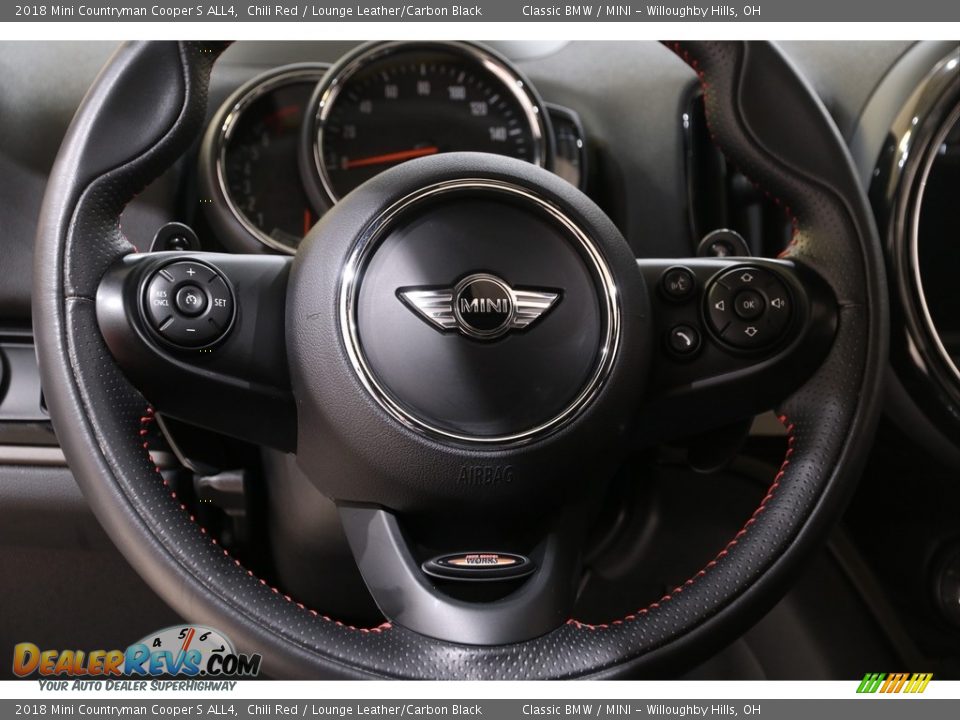 2018 Mini Countryman Cooper S ALL4 Chili Red / Lounge Leather/Carbon Black Photo #6