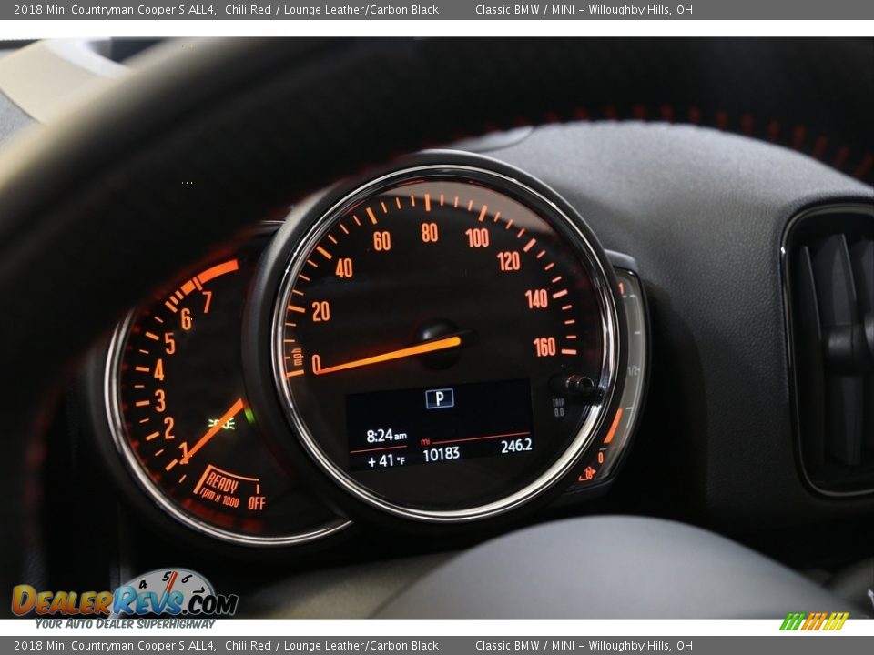 2018 Mini Countryman Cooper S ALL4 Chili Red / Lounge Leather/Carbon Black Photo #7