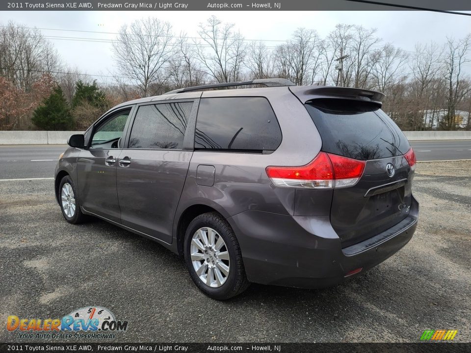 2011 Toyota Sienna XLE AWD Predawn Gray Mica / Light Gray Photo #6