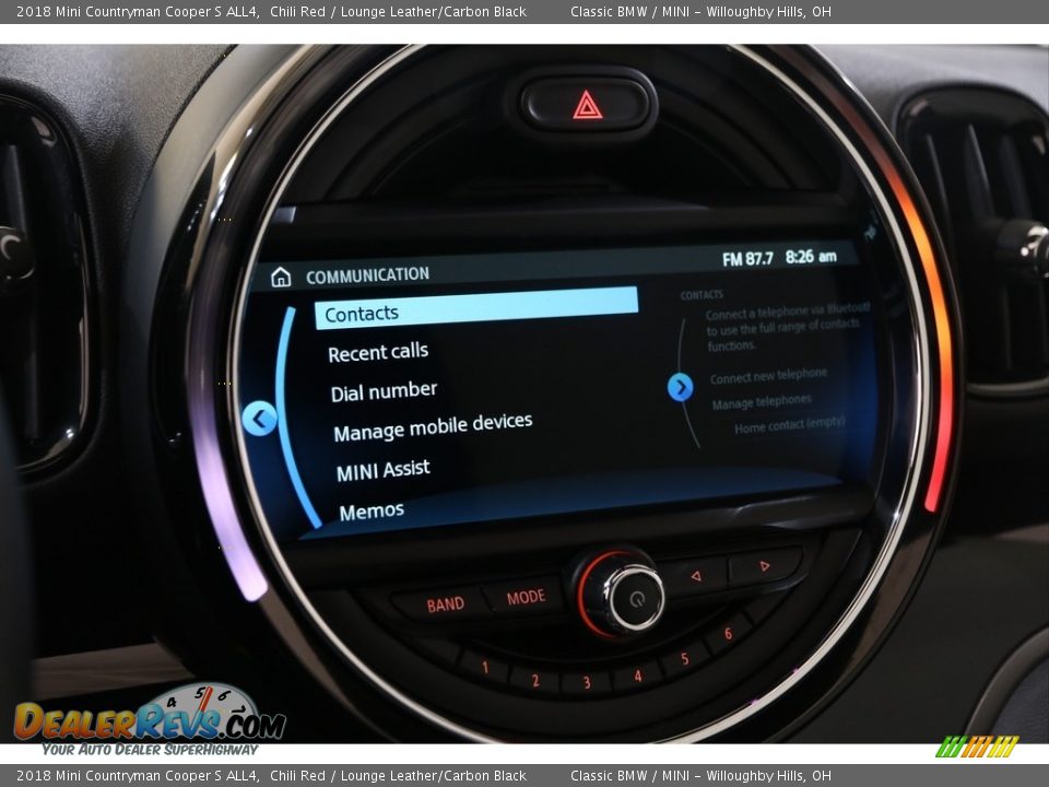 2018 Mini Countryman Cooper S ALL4 Chili Red / Lounge Leather/Carbon Black Photo #16