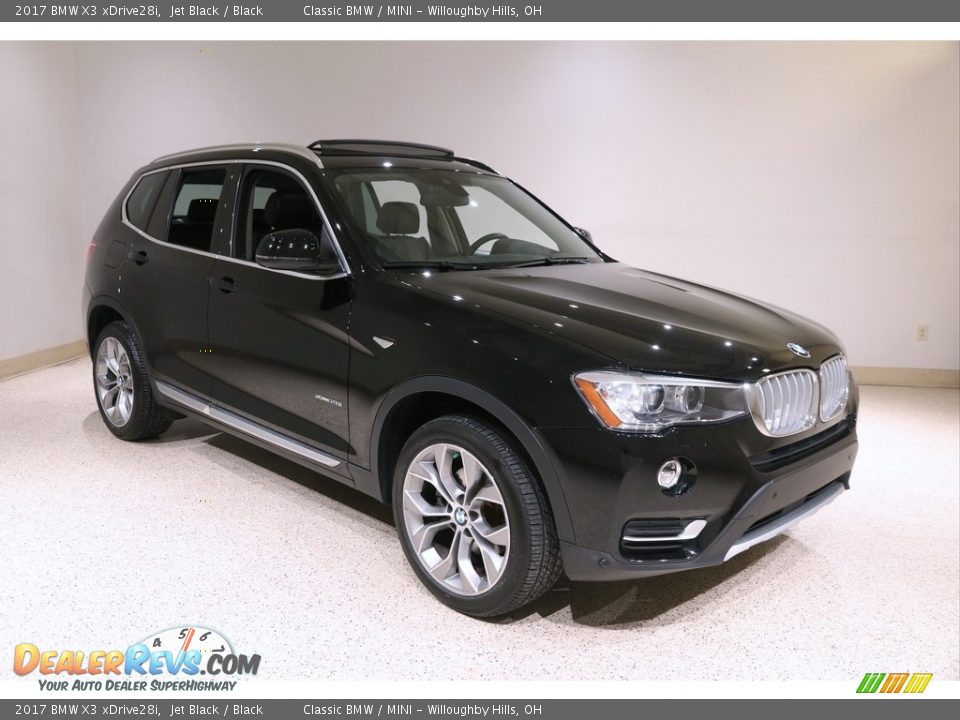 2017 BMW X3 xDrive28i Jet Black / Black Photo #1