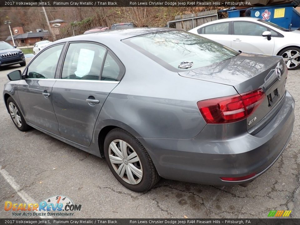 2017 Volkswagen Jetta S Platinum Gray Metallic / Titan Black Photo #3