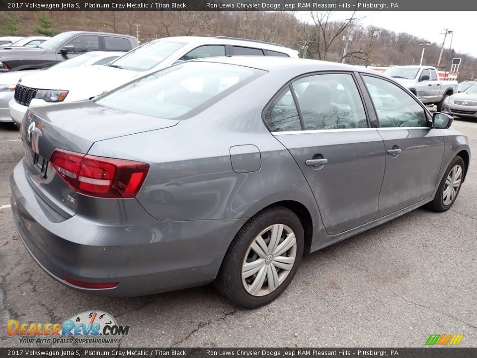 2017 Volkswagen Jetta S Platinum Gray Metallic / Titan Black Photo #4