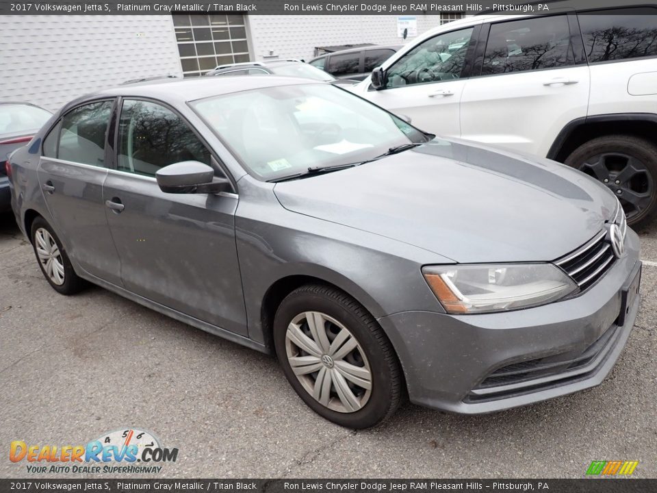 2017 Volkswagen Jetta S Platinum Gray Metallic / Titan Black Photo #5