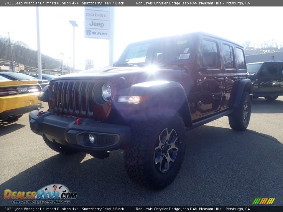 2021 Jeep Wrangler Unlimited Rubicon 4x4 Snazzberry Pearl / Black Photo #1