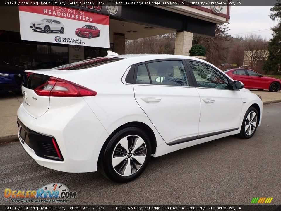 2019 Hyundai Ioniq Hybrid Limited Ceramic White / Black Photo #2