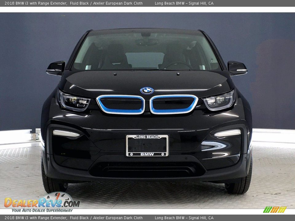 2018 BMW i3 with Range Extender Fluid Black / Atelier European Dark Cloth Photo #2