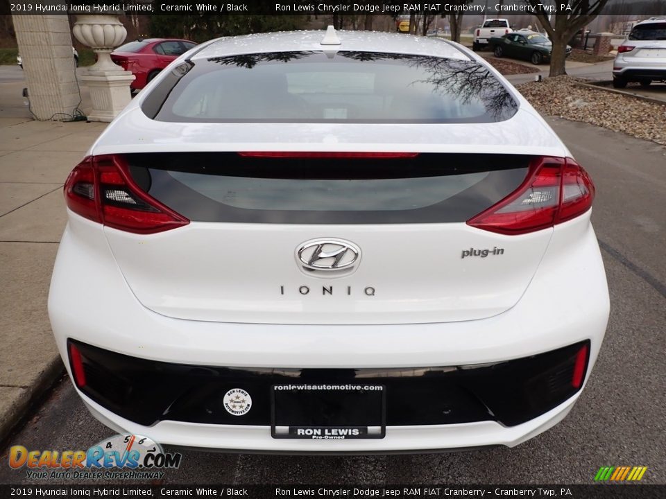 2019 Hyundai Ioniq Hybrid Limited Ceramic White / Black Photo #3