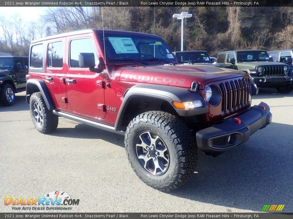 2021 Jeep Wrangler Unlimited Rubicon 4x4 Snazzberry Pearl / Black Photo #3