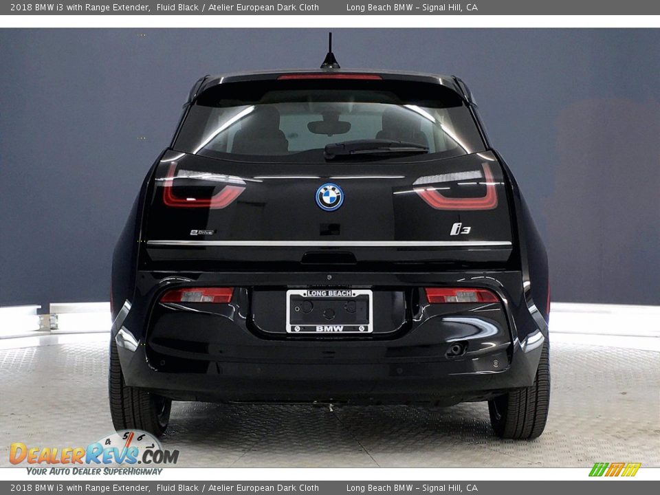 2018 BMW i3 with Range Extender Fluid Black / Atelier European Dark Cloth Photo #3