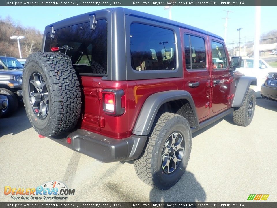 2021 Jeep Wrangler Unlimited Rubicon 4x4 Snazzberry Pearl / Black Photo #5