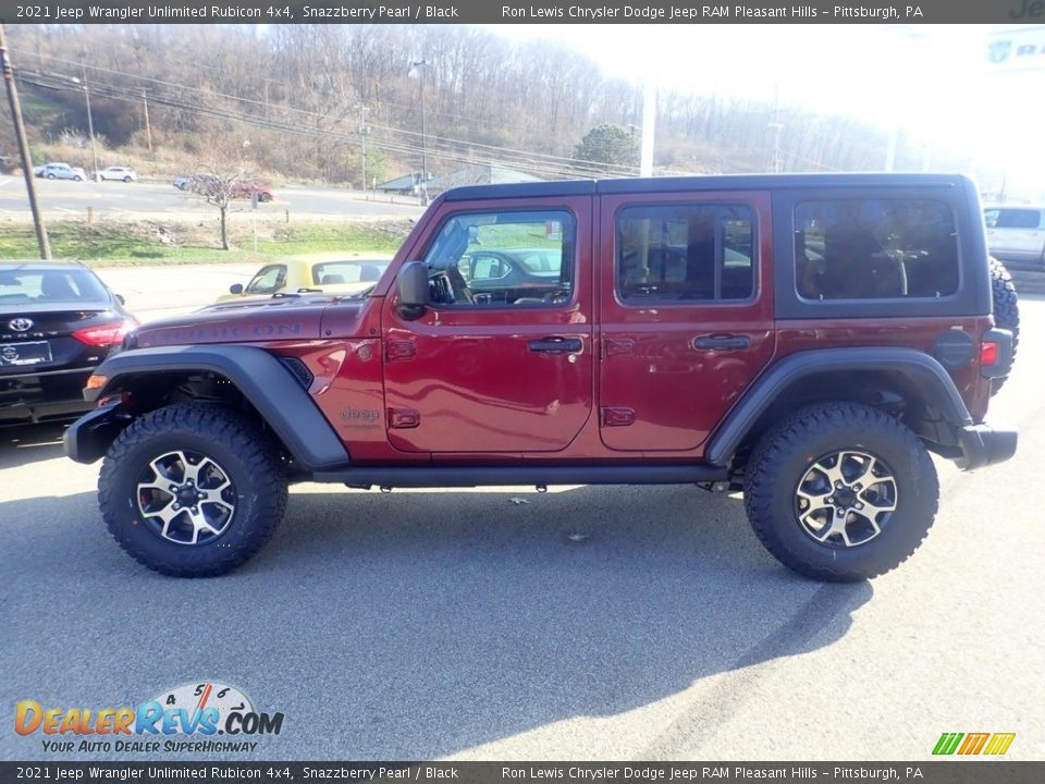 2021 Jeep Wrangler Unlimited Rubicon 4x4 Snazzberry Pearl / Black Photo #7