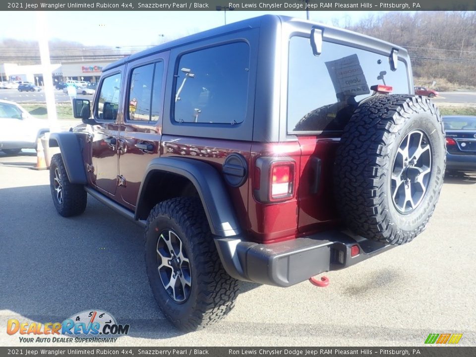 2021 Jeep Wrangler Unlimited Rubicon 4x4 Snazzberry Pearl / Black Photo #8