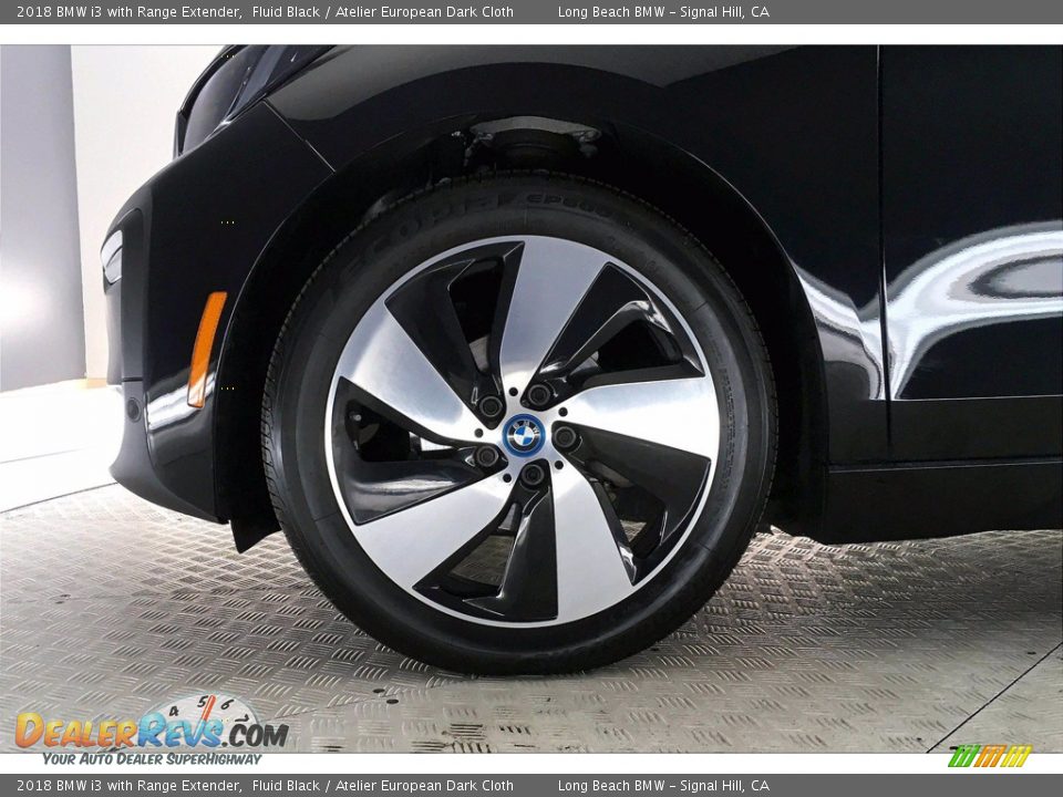 2018 BMW i3 with Range Extender Fluid Black / Atelier European Dark Cloth Photo #8