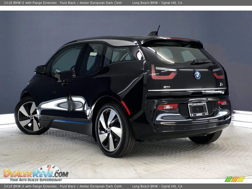 2018 BMW i3 with Range Extender Fluid Black / Atelier European Dark Cloth Photo #10