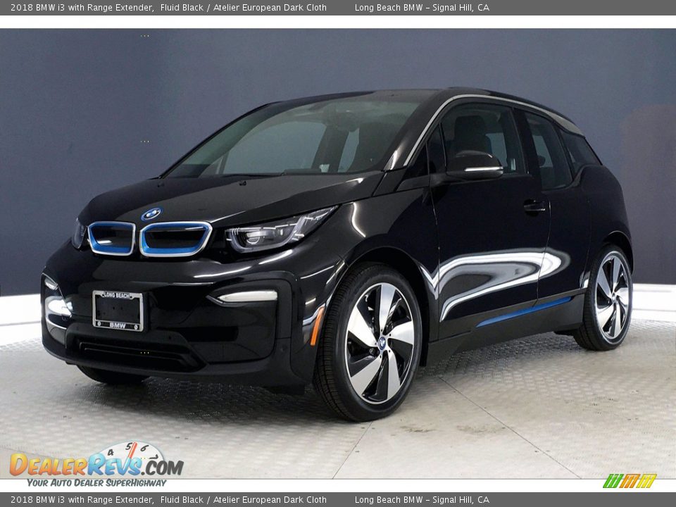 2018 BMW i3 with Range Extender Fluid Black / Atelier European Dark Cloth Photo #12