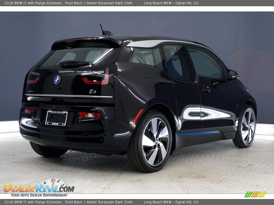 2018 BMW i3 with Range Extender Fluid Black / Atelier European Dark Cloth Photo #13