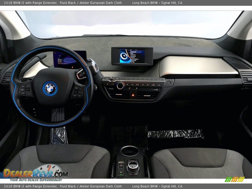 2018 BMW i3 with Range Extender Fluid Black / Atelier European Dark Cloth Photo #15