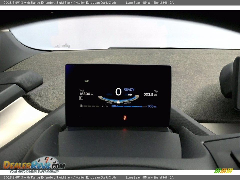 2018 BMW i3 with Range Extender Fluid Black / Atelier European Dark Cloth Photo #20