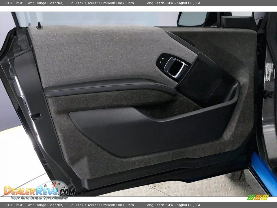 2018 BMW i3 with Range Extender Fluid Black / Atelier European Dark Cloth Photo #23